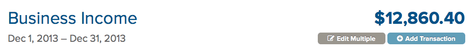 $12,160 in December Business Income $12,160 in December Business Income